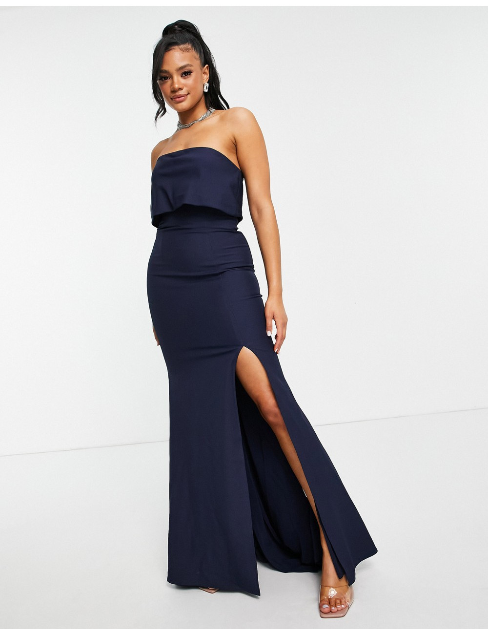 Jarlo bandeau shop overlay maxi dress