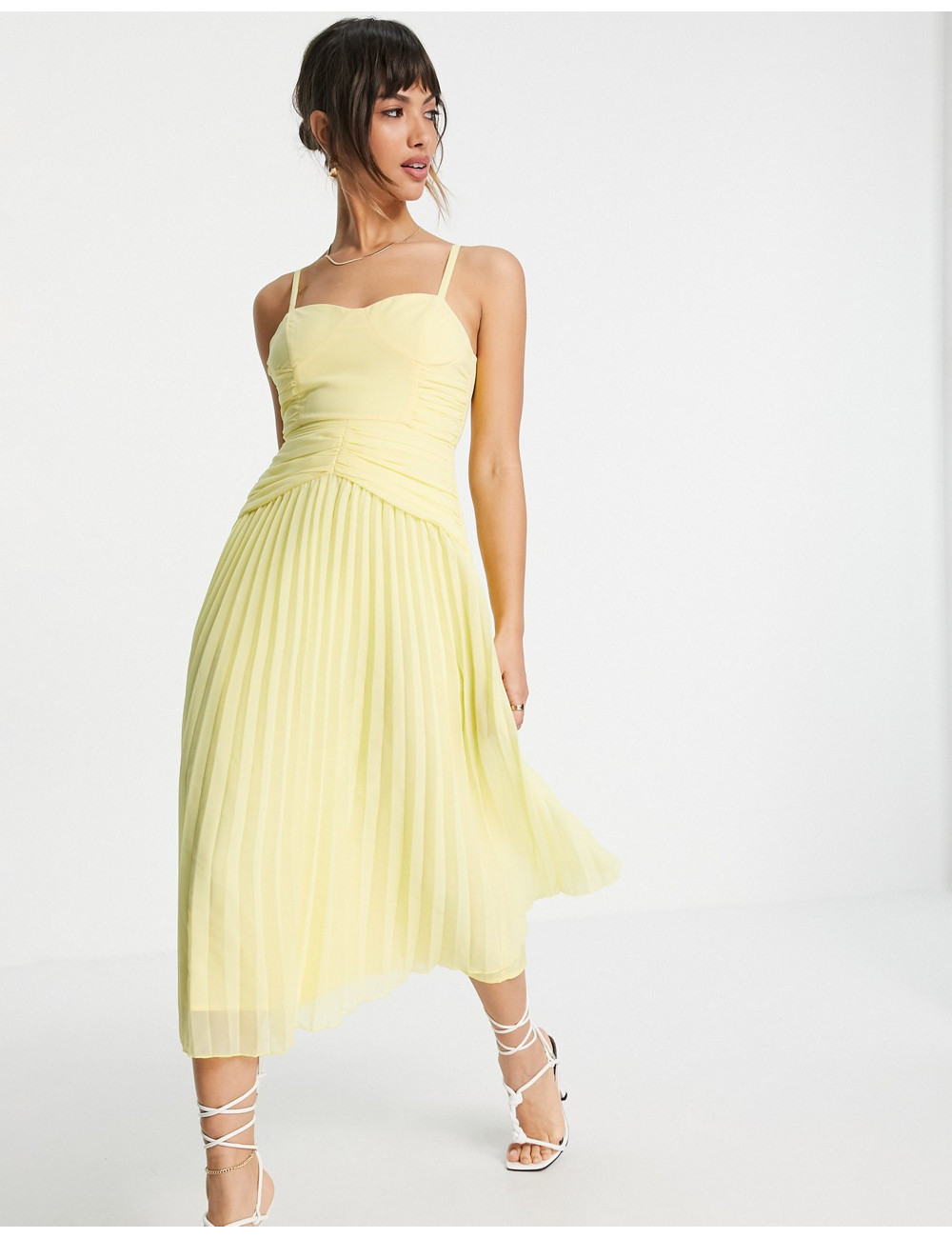 ASOS DESIGN cupped pleated...