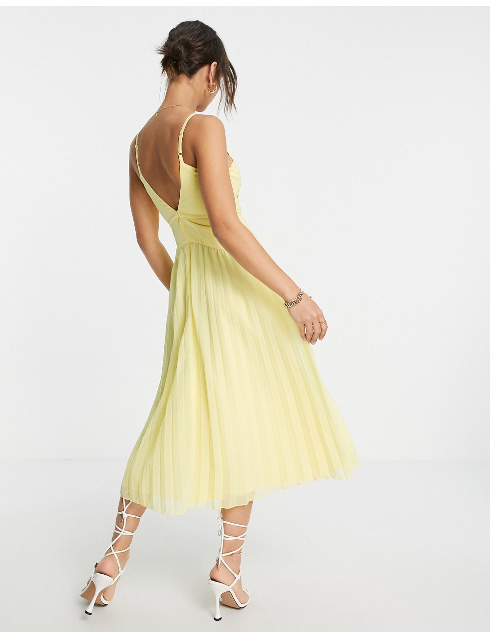 ASOS DESIGN cupped pleated...