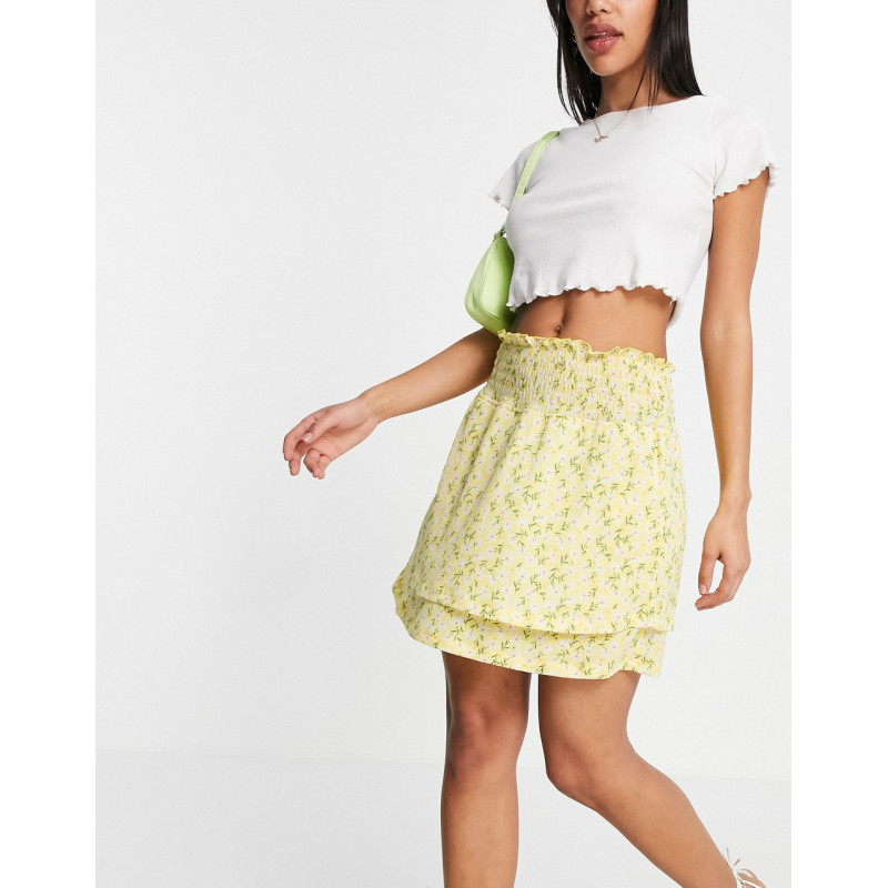 Only shirred skirt with...