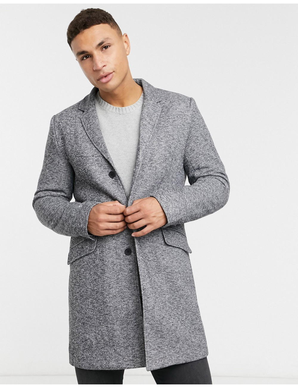 Only & Sons jersey overcoat...