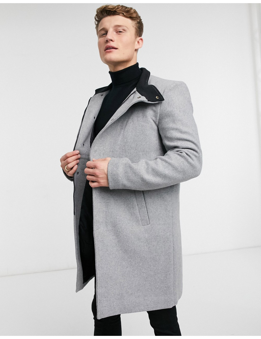 Only & Sons overcoat with...