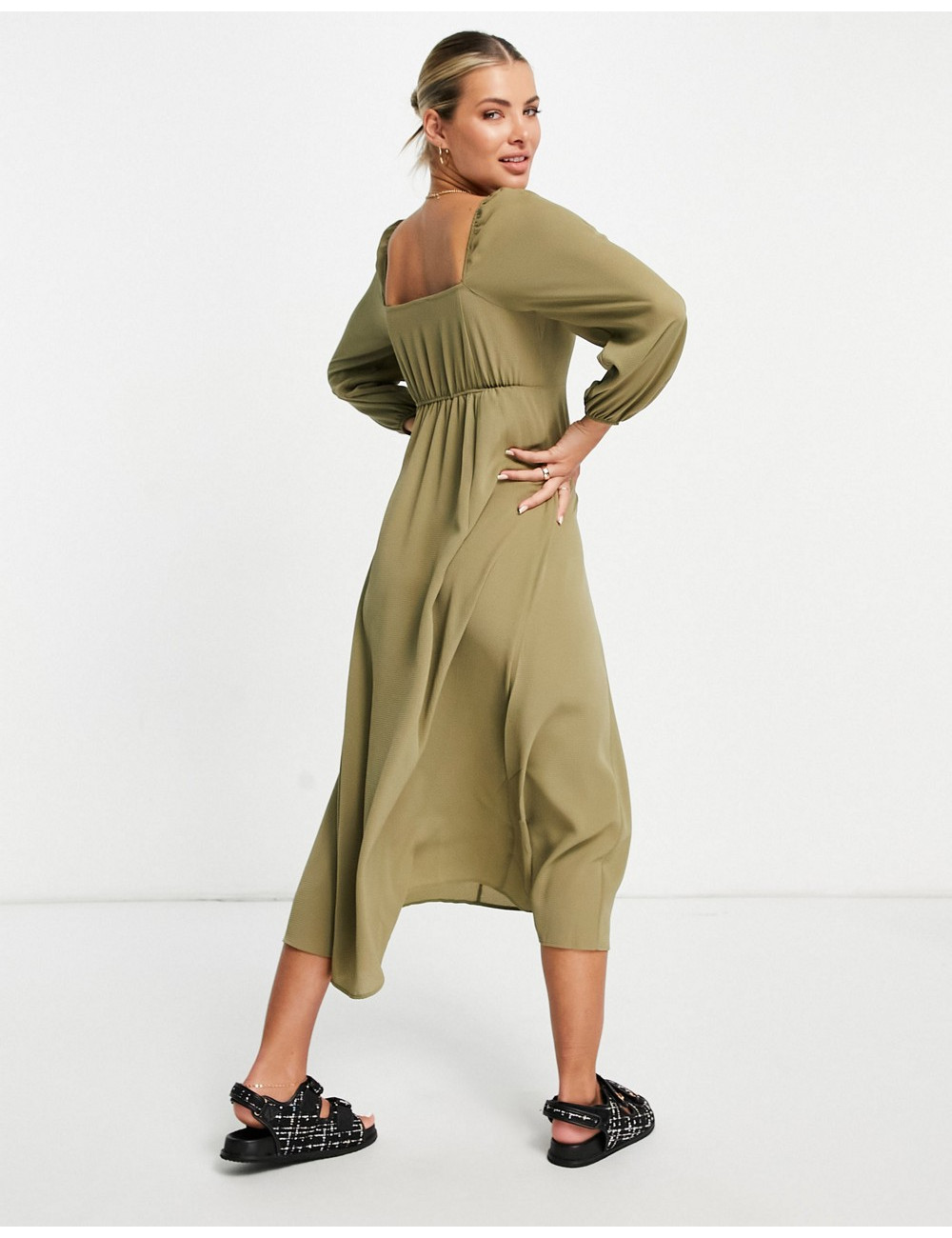 ASOS DESIGN square ruched...