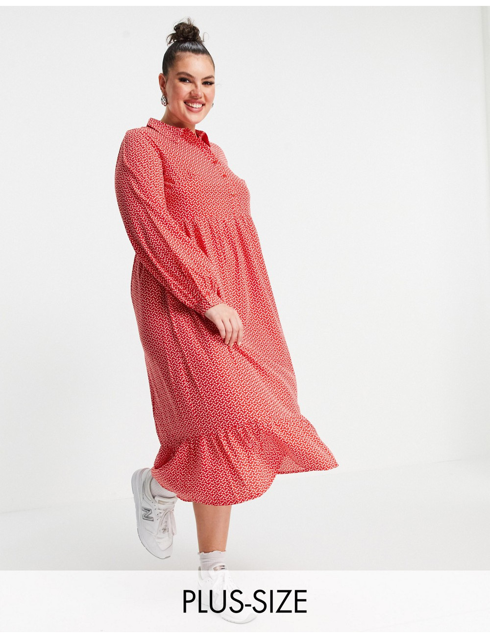 Yours shirt midi dress in...