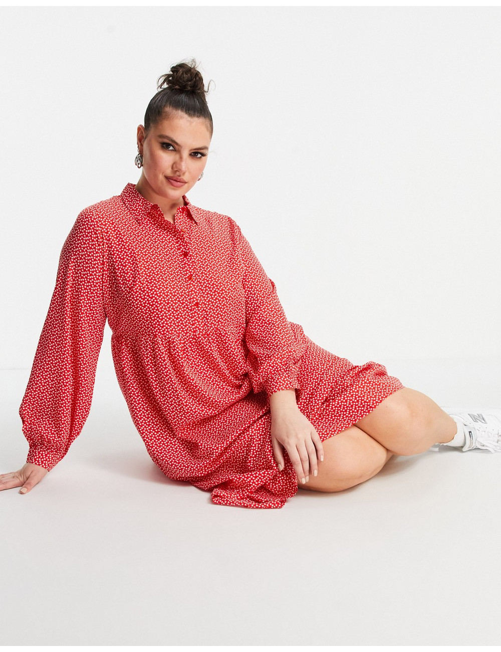 Yours shirt midi dress in...