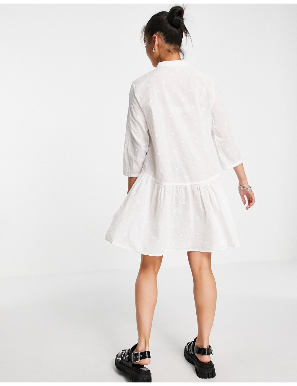 Only shirt smock dress with...