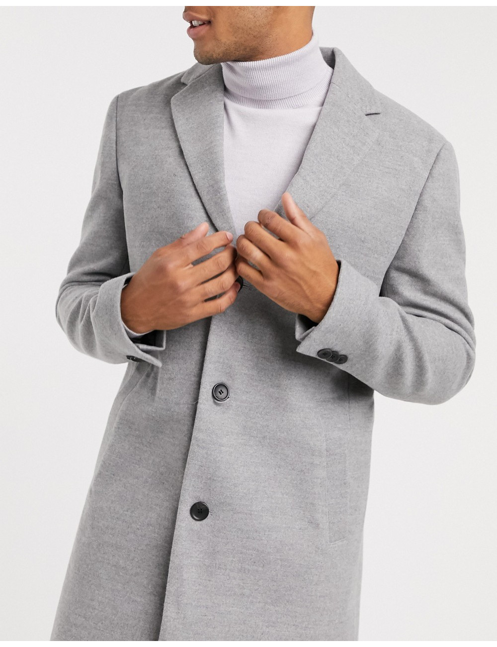 New Look overcoat in grey
