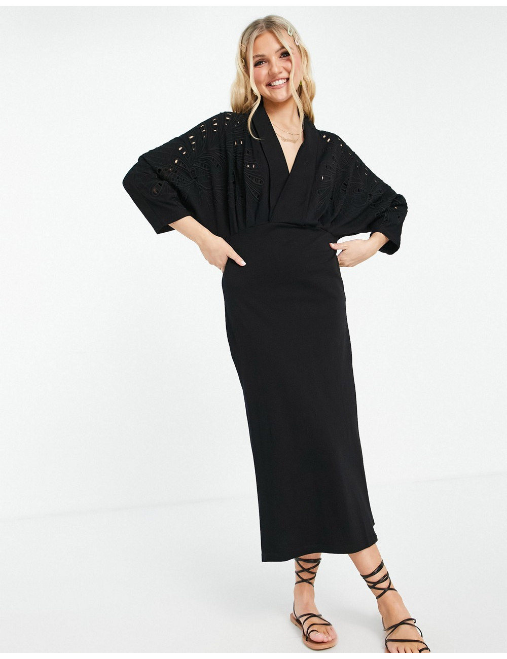 ASOS DESIGN maxi dress with...