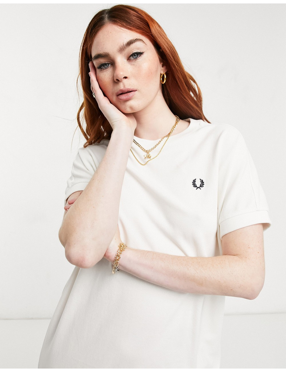 Fred Perry boxy pique...