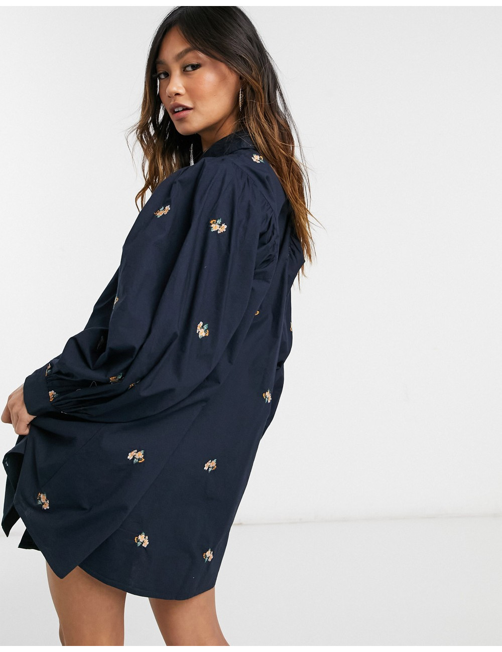 Y.A.S mini shirt dress with...