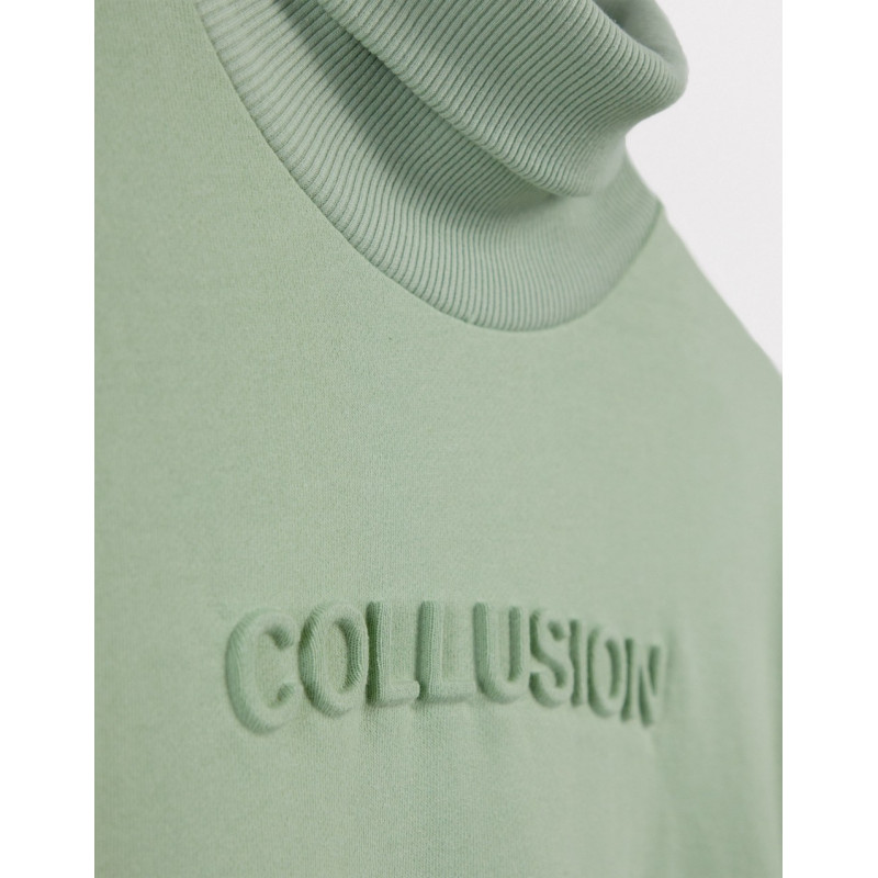 COLLUSION high neck t-shirt...