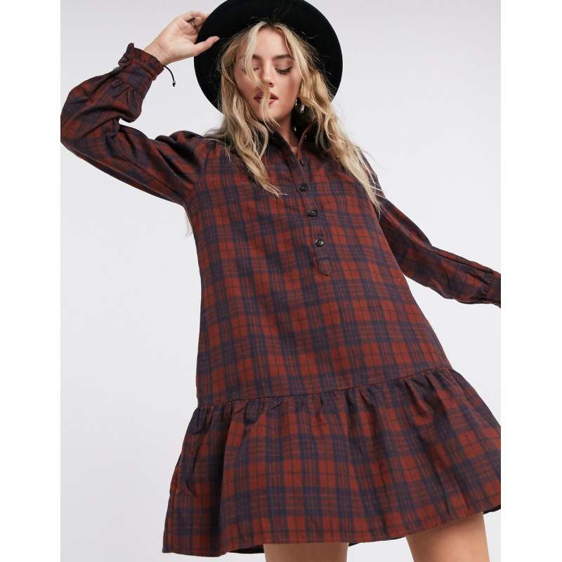 Only mini shirt dress with...