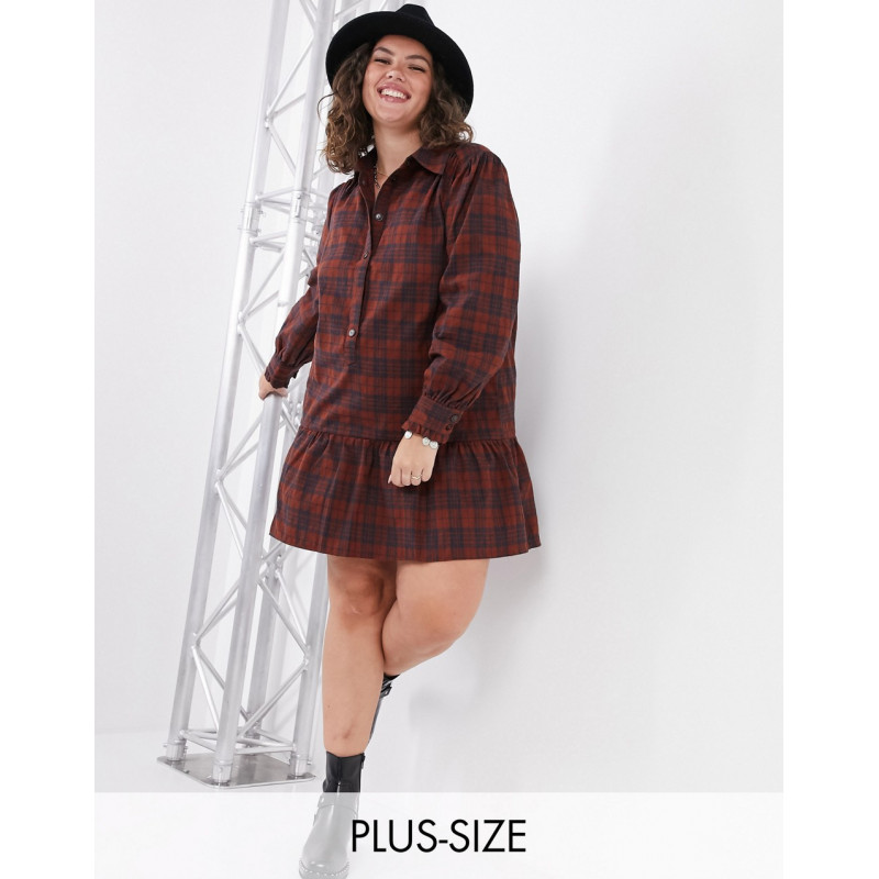 Only Curve shirt dress in...