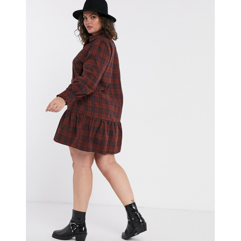 Only Curve shirt dress in...