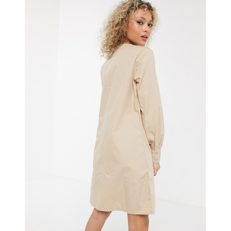 JDY shirt dress with front...