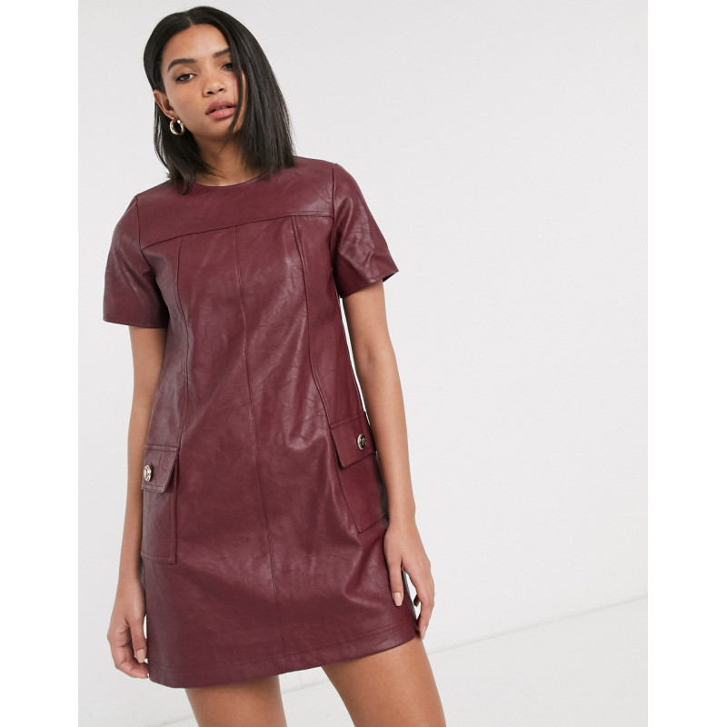 River Island faux leather...