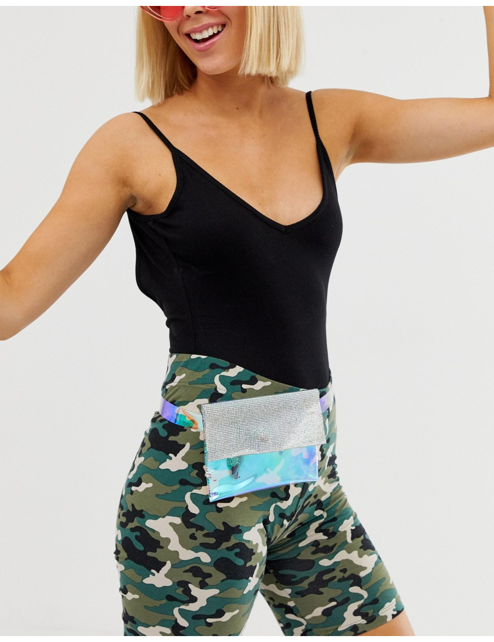 ASOS DESIGN holographic and...