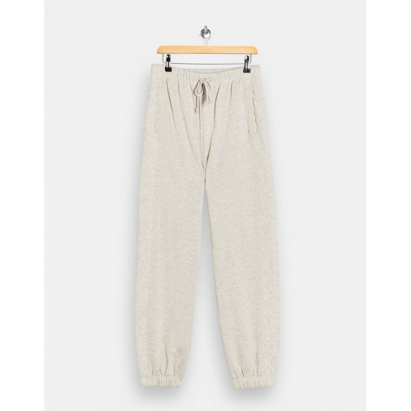 Topshop quilted joggers in...