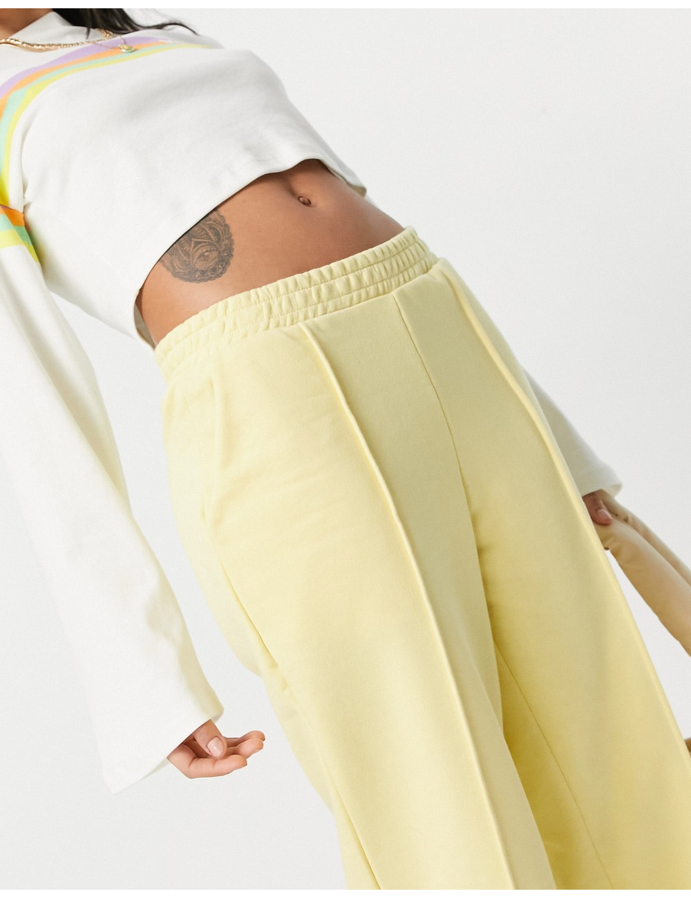 NA-KD co-ord joggers in yellow