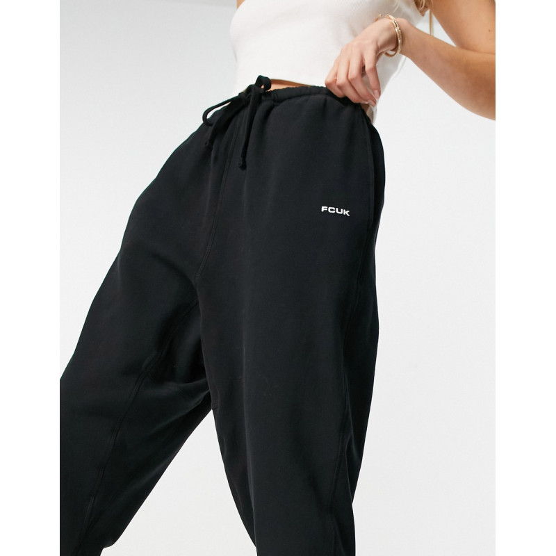 FCUK joggers in black co-ord