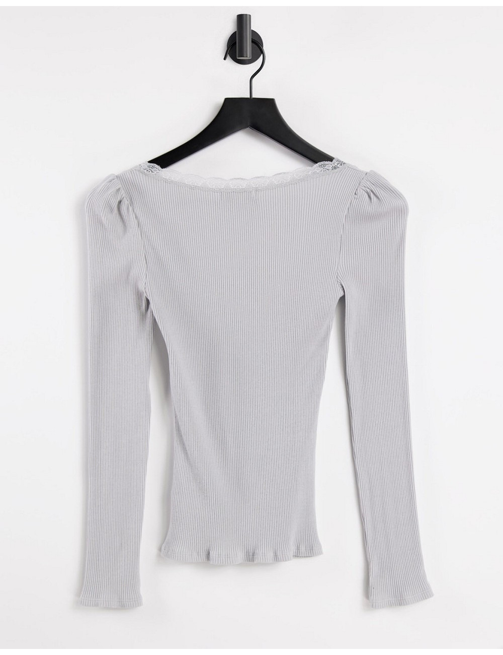 Topshop long sleeve lace...