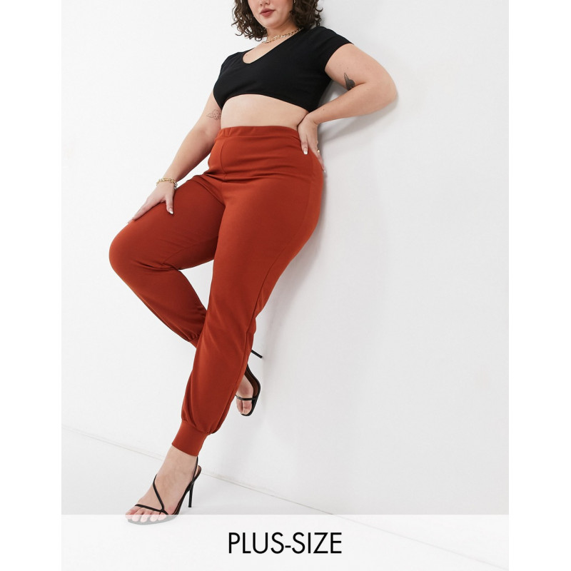 Missguided Plus jogger in rust