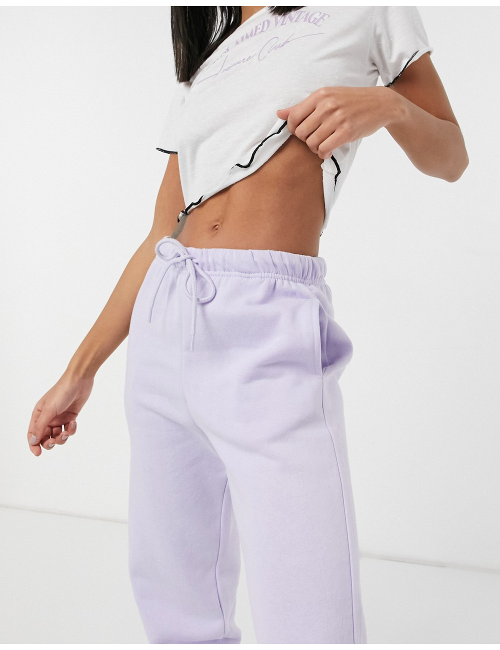 Pieces jogger co-ord in lilac