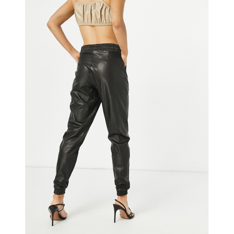 Spanx faux leather joggers...