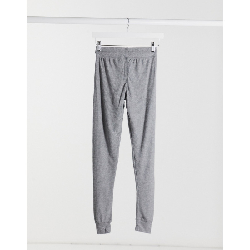 Topshop ribbed joggers in...