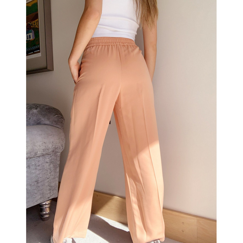 Topshop woven joggers in peach