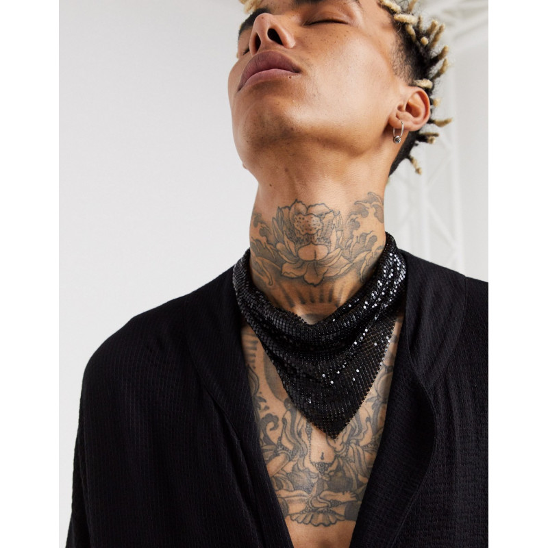 ASOS DESIGN metal bandana...