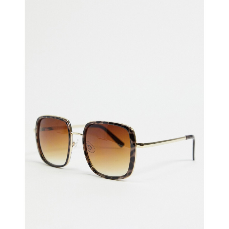 ALDO Wendalla snake embellished oversized sunglasses in white