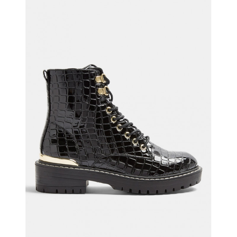 Topshop lace up boots
