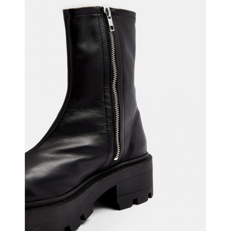 Topshop square toe leather...