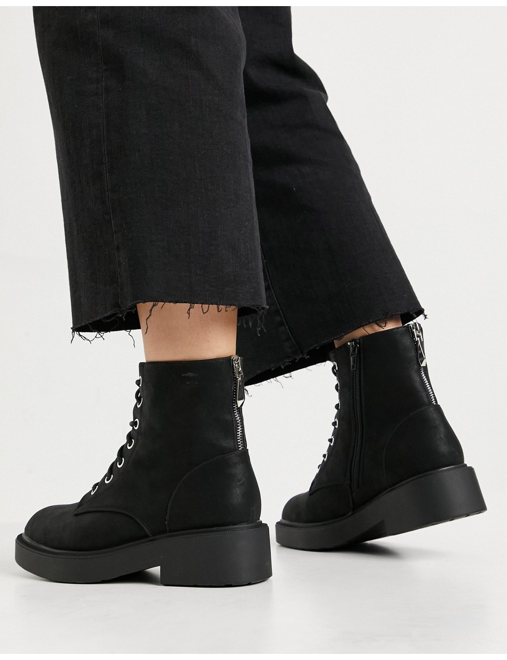 New Look lace up biker boot...