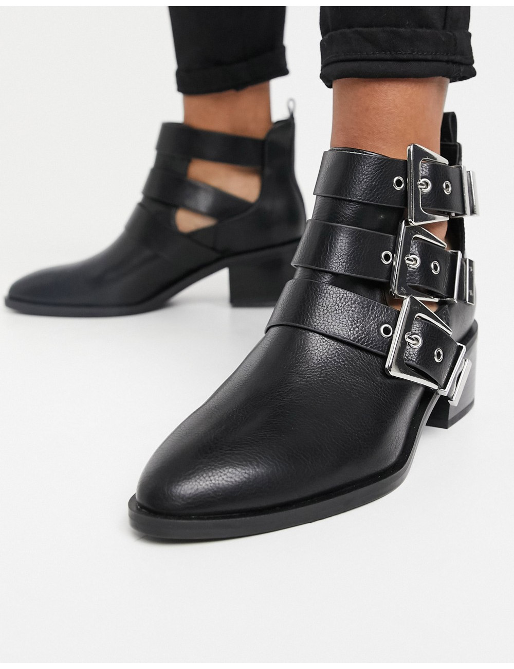 Pull&Bear ankle boot with...