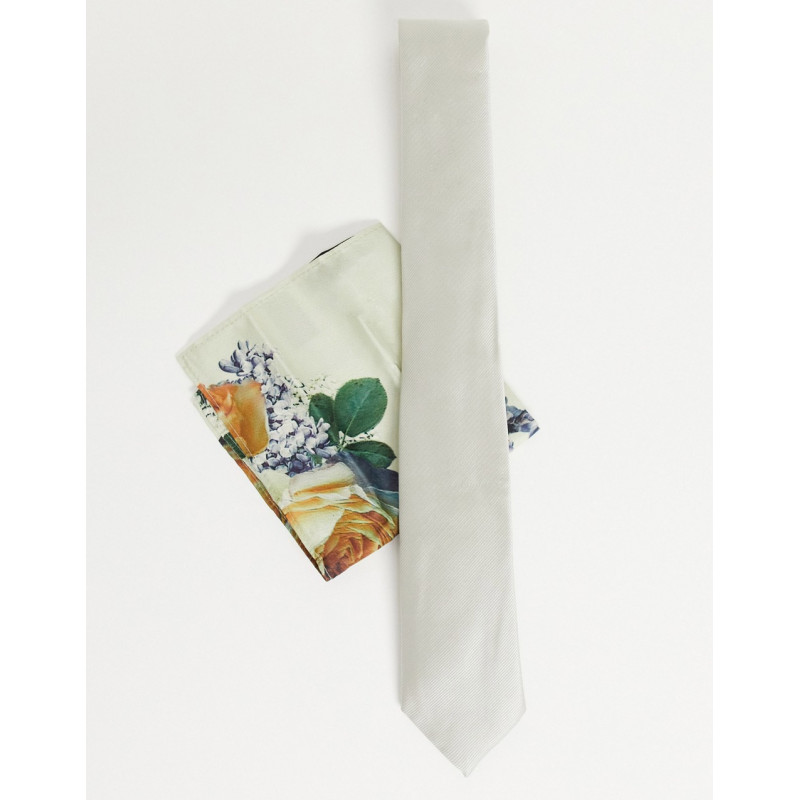River Island floral tie set...