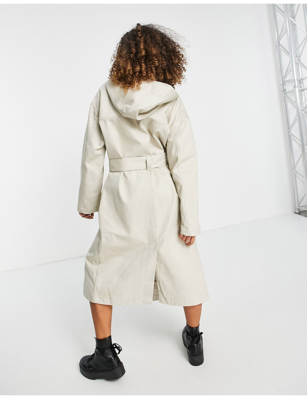 ASOS DESIGN hooded trench...
