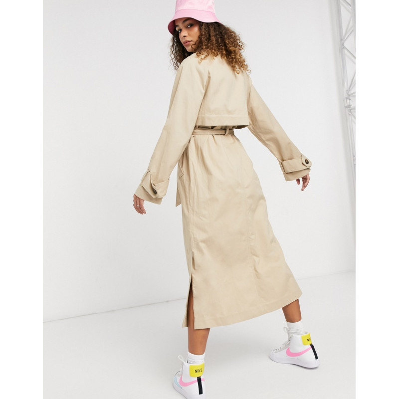 Monki Hedvig cotton trench...