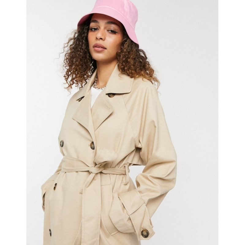 Monki Hedvig cotton trench...