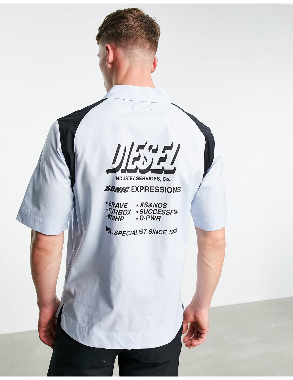 Diesel logo bowling shirt...