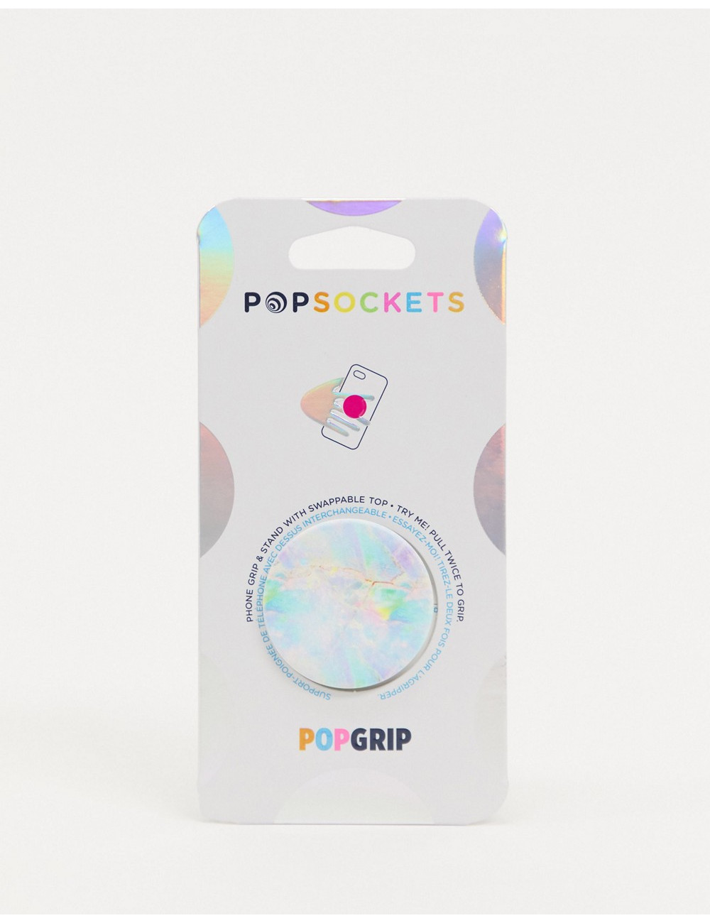 Popsocket phone stand in opal