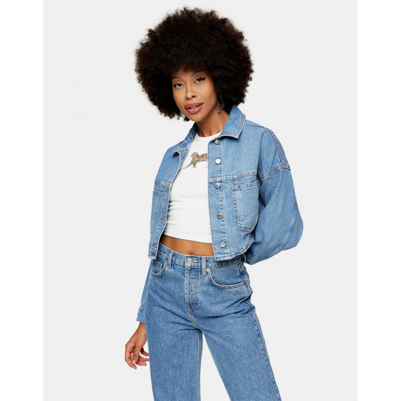 Topshop cropped recycled...