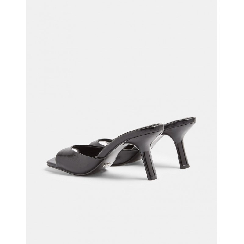 Topshop mules with flared...