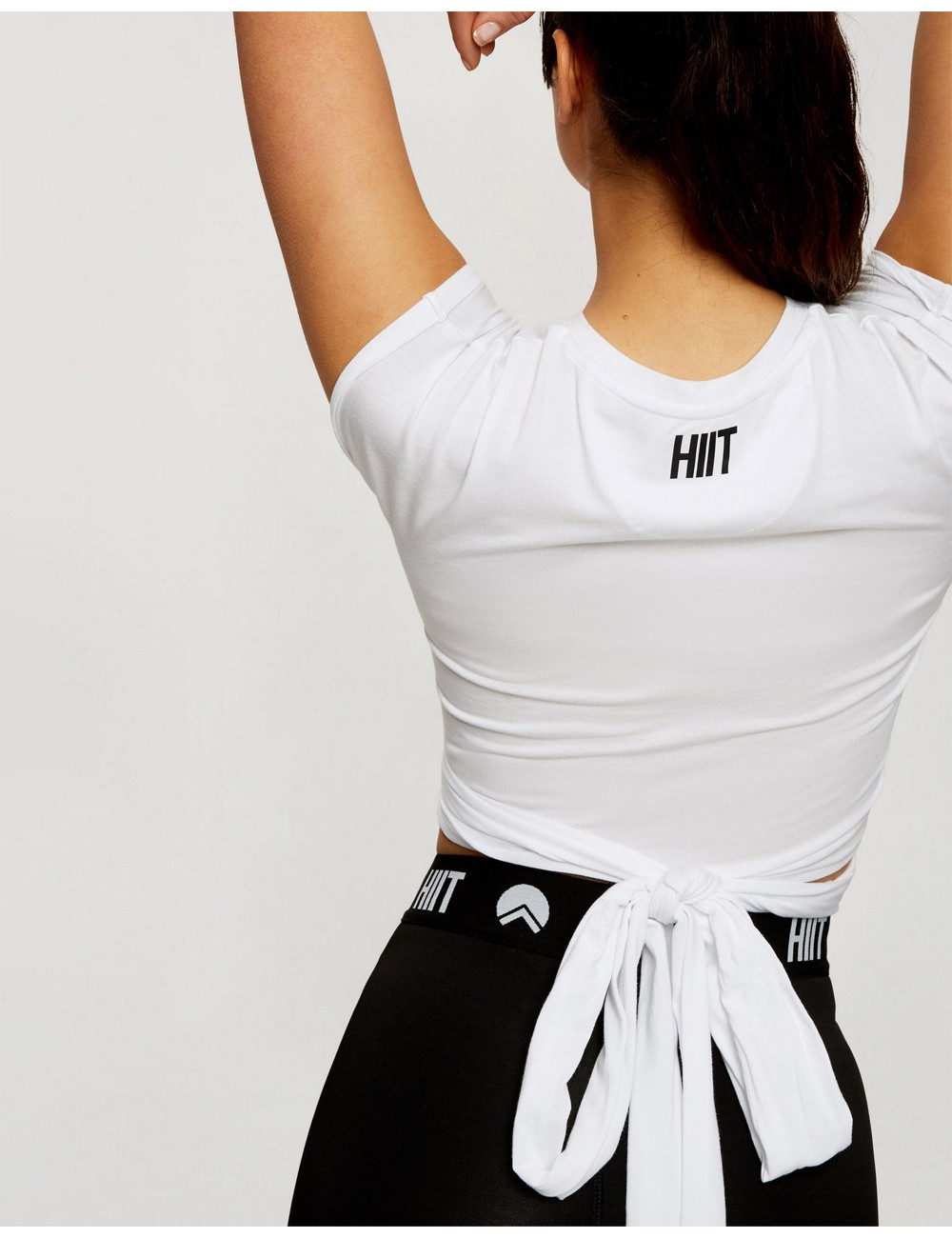 HIIT wrap detail t-shirt in...