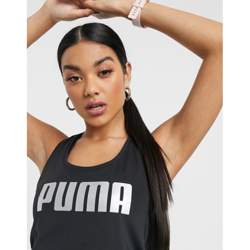 Puma logo tank in black
