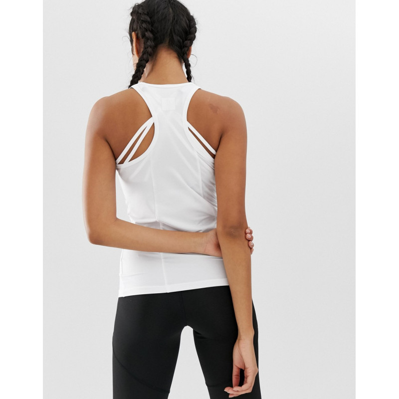 HIIT taped vest in white