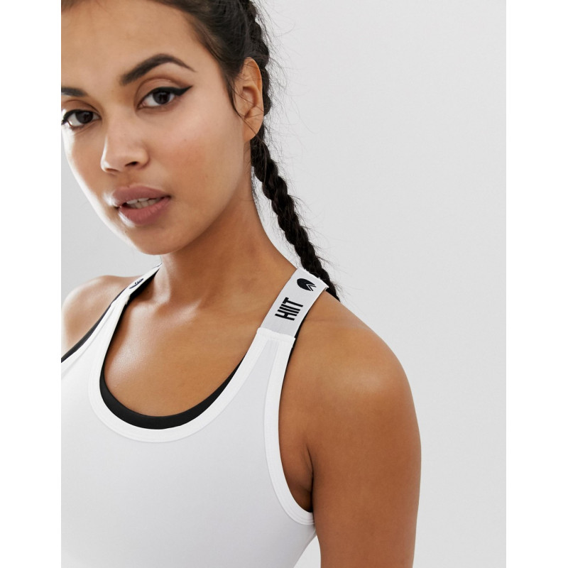 HIIT taped vest in white