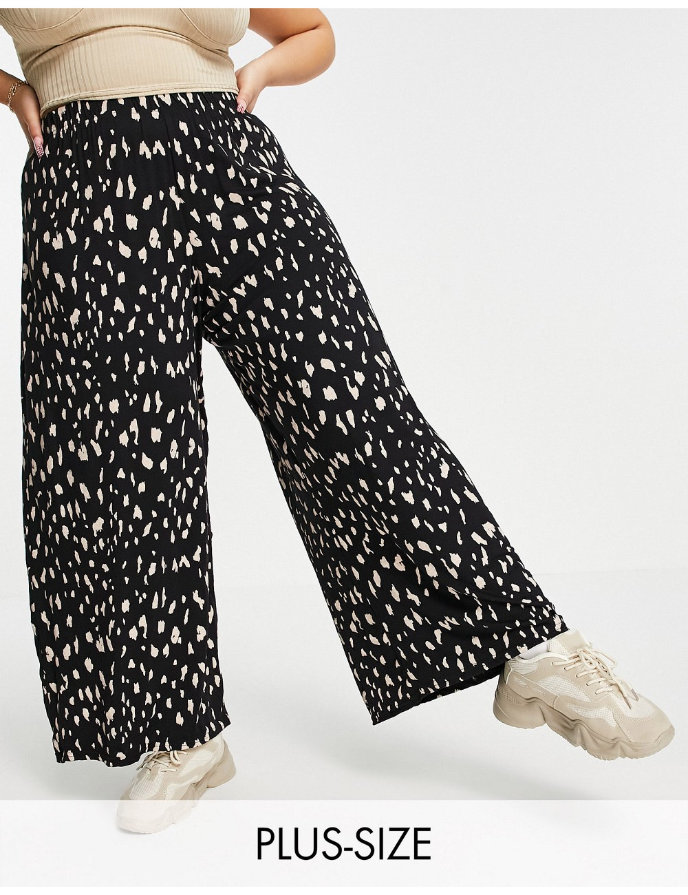 Yours wide leg trousers in...