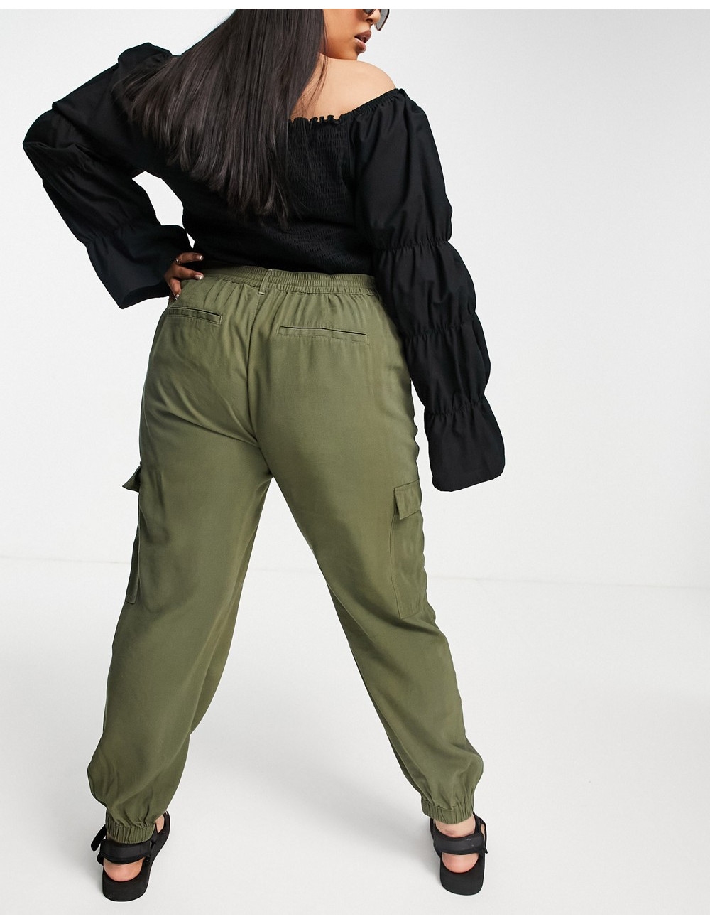 Only Curve cargo trouser in...